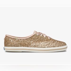Kate Spade Gold Glitter Keds